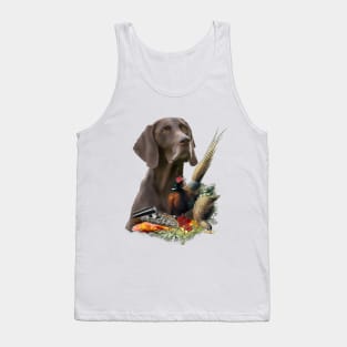 German Shorthaired Pointer with pheasant Tank Top